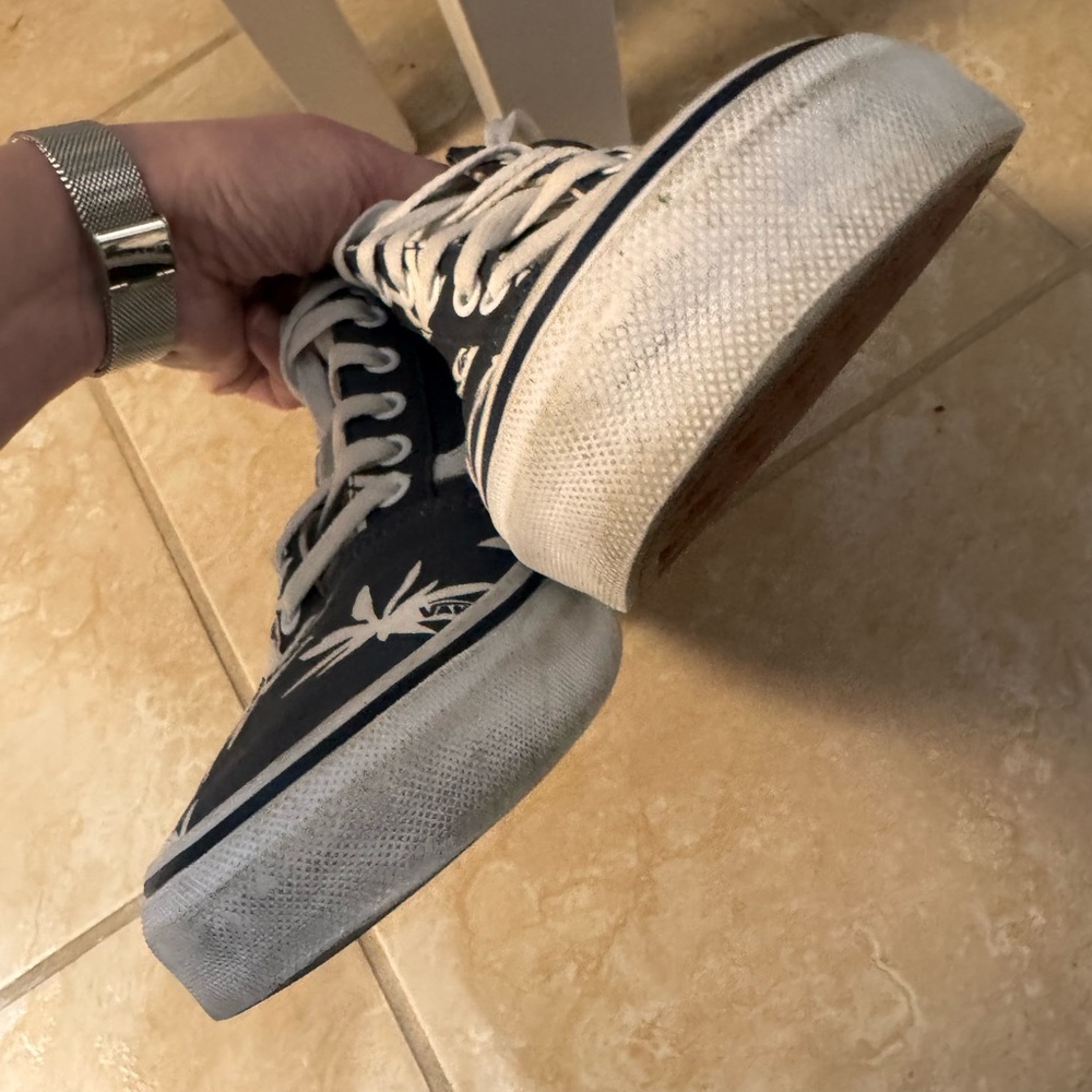 Vans Doren Era Navy Palm Unisex Lace Up Low Skate Sneakers Shoes Size 13 - Picture 5 of 12